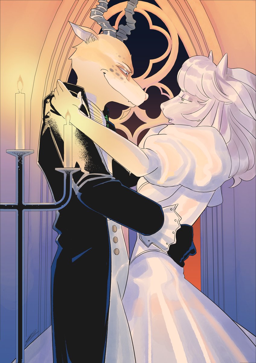 Wedding Embrace — Romantic Illustration